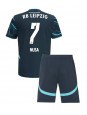 RB Leipzig Antonio Nusa #7 Replika Tredje Kläder Barn 2024-25 Kortärmad (+ byxor)